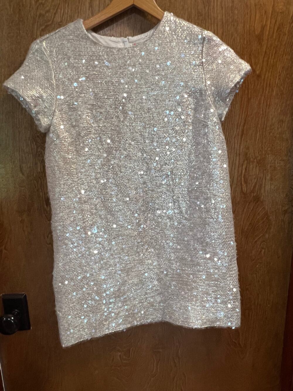 Crewcuts Girl's Short Sleeve Sequin Shift Party Dress sze 14